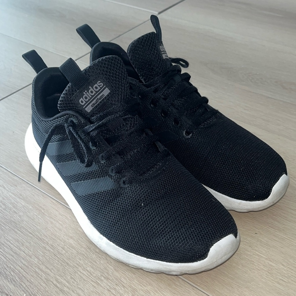 Adidas Cloudfoam Black Mesh Sneakers 7.5
